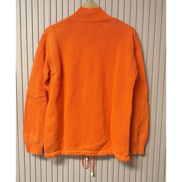 Ralph Lauren Men’s Henley Neck Knit Sweater 100%bCotton Orange Size L - Picture 2 of 11